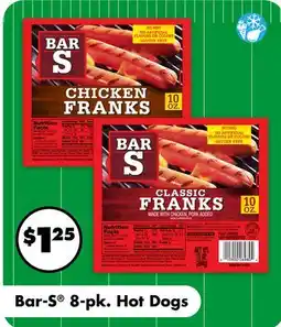 Dollar Tree Bar-S 8-pk. Hot Dogs offer