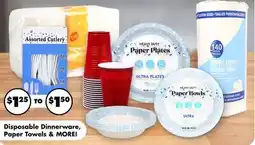 Dollar Tree Disposable Dinnerware, Paper Towels & MORE! offer