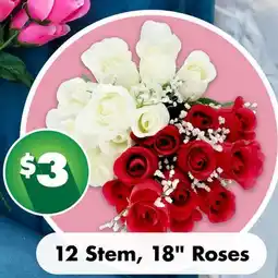 Dollar Tree 12 Stem, 18 Roses offer