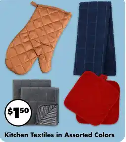 Dollar Tree Kitchen Textiles in Assorted Colors offer