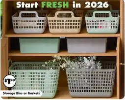 Dollar Tree Storage Bins or Baskets offer