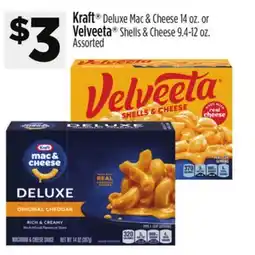 Dollar General Kraft Deluxe Mac & Cheese or Velveeta Shells & Cheese offer