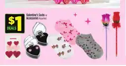 Dollar General Valentine's Socks or Accessories offer