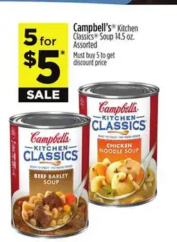 Dollar General Campbell's Kitchen Classics Soup offer