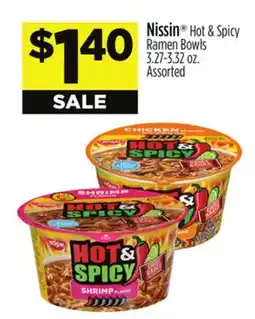 Dollar General Nissin Hot & Spicy Ramen Bowls offer