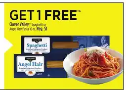 Dollar General Clover Valley Spaghetti or Angel Hair Pasta offer