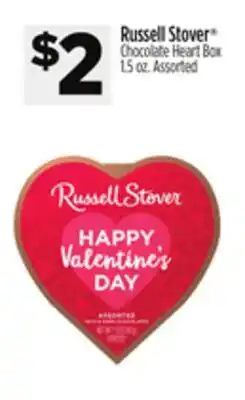 Dollar General Russell Stover Chocolate Heart Box offer