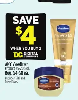 Dollar General Vaseline Product offer