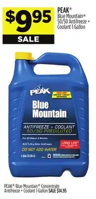 Dollar General PEAK Blue Mountain 50/50 Antifreeze offer