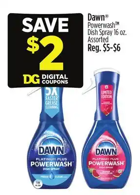 Dollar General Dawn Powerwash Dish Spray offer