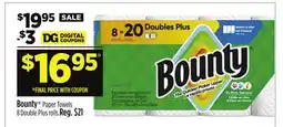Dollar General Bounty Paper Towels offer