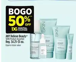Dollar General ANY Believe Beauty SKIN Product offer