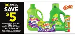 Dollar General Gain Fabric Care Products offer