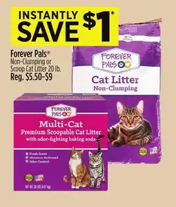 Dollar General Forever Pals Non-Clumping or Scoop Cat Litter offer