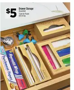 Dollar General Drawer Storage offer