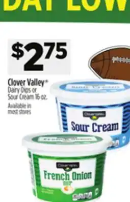 Dollar General Clover Valley Dairy Dips or Sour Cream offer
