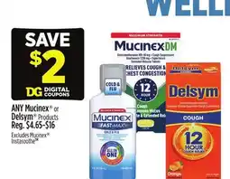 Dollar General Mucinex or Delsym Products offer