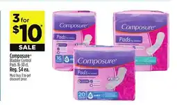 Dollar General Composure Bladder Control Pads offer