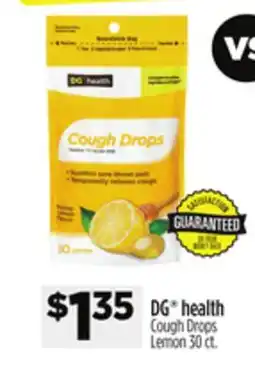 Dollar General DG health Cough Drops Lemon offer