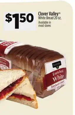 Dollar General Clover Valley White Bread offer