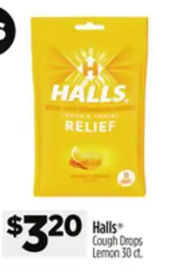 Dollar General Halls Cough Drops Lemon offer