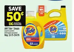 Dollar General Tide Simply Liquid Laundry Detergent offer
