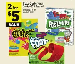 Dollar General Betty Crocker Fruit Snacks offer