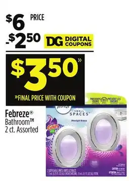 Dollar General Febreze Bathroom offer