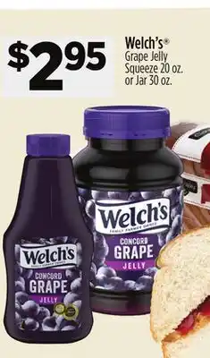 Dollar General Welch's Grape Jelly Squeeze or Jar offer