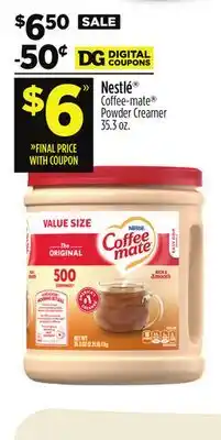 Dollar General Nestle Coffee-mate Powder Creamer offer