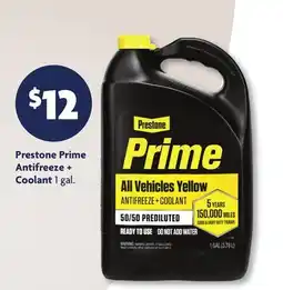 Family Dollar Prestone Prime Antifreeze + Coolant offer