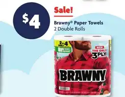 Family Dollar Brawny Paper Towels offer