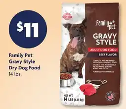 Family Dollar Family Pet Gravy Style Dry Dog Food offer