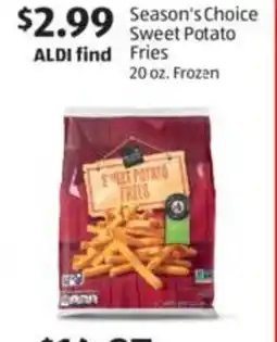 Aldi Season's Choice sweet potato fries offer