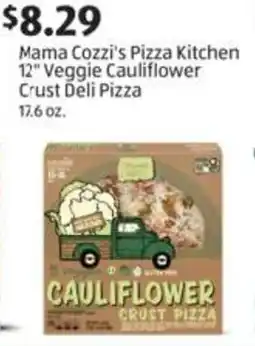 Aldi Mama Cozzi's Pizza Kitchen 12" Veggie Cauliflower Crust Deli Pizza offer