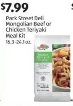 Aldi Park Street Deli Mongolian Beef or Chicken Teriyaki Meal Kit offer