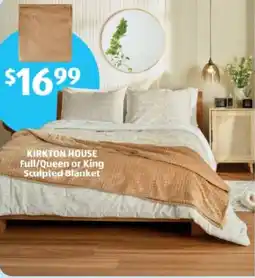 Aldi Kirkton house full/queen or king sculpted blanket offer