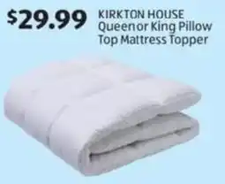 Aldi Kirkton house queen or king pillow top mattress topper offer