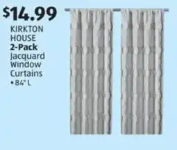 Aldi Kirkton house 2-pack jacquard window curtains offer
