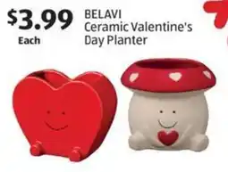Aldi Belavi ceramic valentine's day planter offer