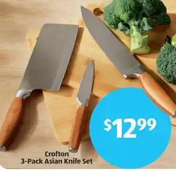 Aldi Crofton asian knife set offer