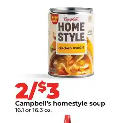 Hy-Vee Campbell's homestyle soup offer