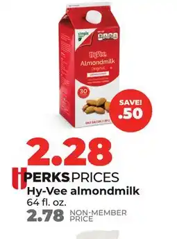 Hy-Vee Hy-Vee almondmilk offer