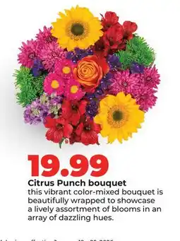 Hy-Vee Citrus Punch bouquet offer