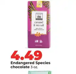 Hy-Vee Endangered Species chocolate offer