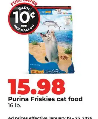 Hy-Vee Purina Friskies cat food offer