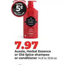 Hy-Vee Aussie, Herbal Essence or Old Spice shampoo or conditioner offer