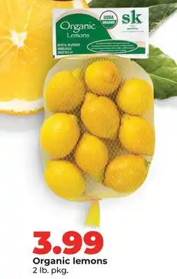 Hy-Vee Organic lemons offer