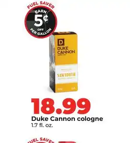 Hy-Vee Duke Cannon cologne offer