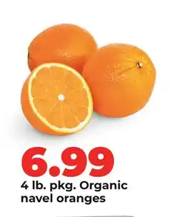 Hy-Vee Organic navel oranges offer